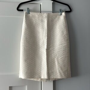 NWT J Crew Quatrefoil Print Pencil Skirt